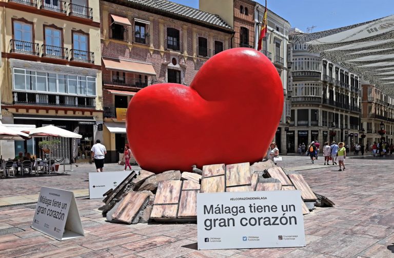 Málaga hat ein großes Herz – diese Botschaft findet man mitten in der Altstadt. Und in der Tat sind die Bewohner sehr herzlich und aufgeschlossen.