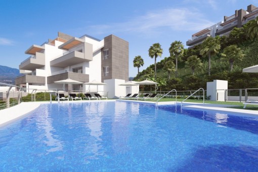 Neuer Wohnkomplex mit fantastischer Aussicht, liegend zwischen Marbella und Fuengirola