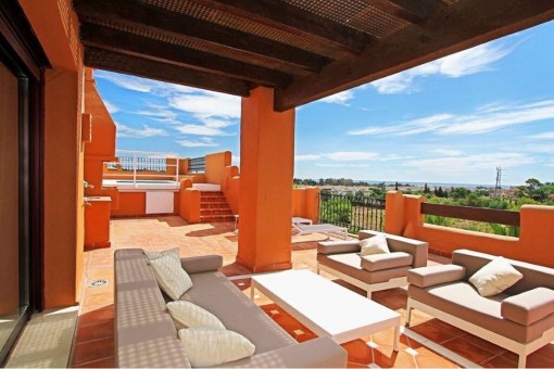 Luxus duplex Penthäuser mit Meerblick in Puerto Banus