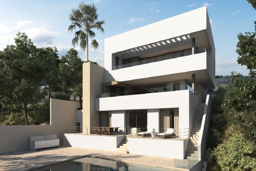 Moderne, zeitlose Neubauvilla in Los Arqueros, Benahavis