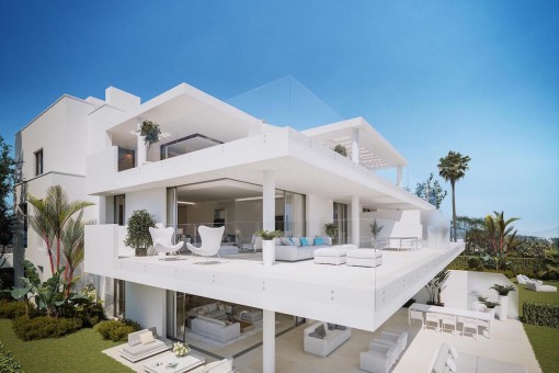 Beeindruckende Residenzen in erster Linie des Mittelmeers in Estepona