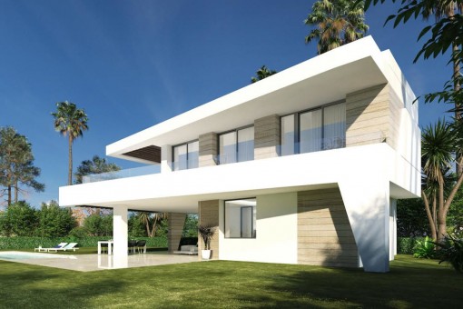 Moderne Villa mit 3 Schlafzimmern, privatem Pool und Garten in Golflage an der New Golden