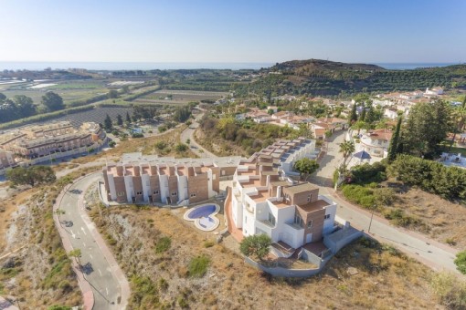 Neubau von Reihenhäusern in Torre del Mar mit kurzer Entfernung zum Strand