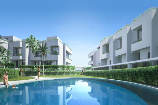 Zeitloseses Stadthaus-Bauprojekt mit 3 Schlafzimmern in Gehweite zum Strand und weiteren Einrichtungen in Fuengirola