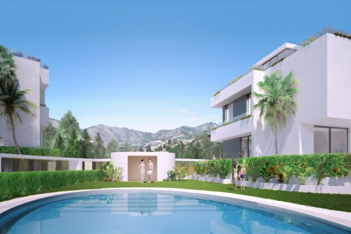 Bauprojekt: Modernes Stadthaus mit 3 Schlafzimmern in Gehweite zum Strand und weiteren Einrichtungen in Fuengirola