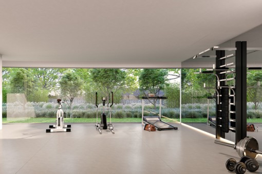 Fitnessstudio in idyllischer Umgebung