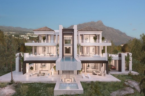 Luxusvilla in privilegierter Lage und mit außergewöhnlichem Meerblick in Los Almendros, Benahavis